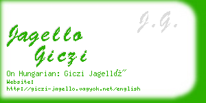 jagello giczi business card